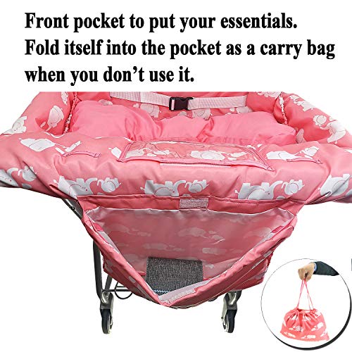 image for Love&go Soft Pillow Attached 2-in-1 Shopping Cart and High Chair Cover