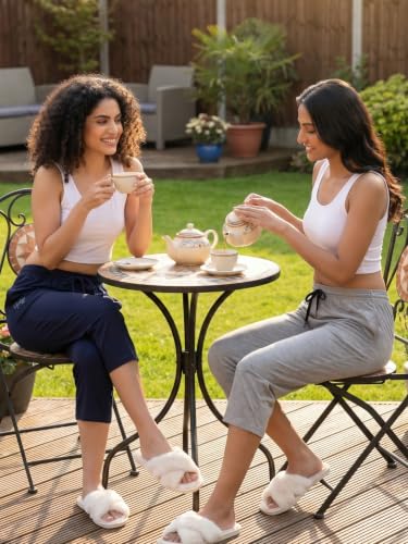 Image of Fflirtygo Women's Cotton Plain Calf Length Capri | Nightwear Short Pyjama | 3 /4th Solid Pyjama Pant | Regular Fit Casual & Lounge Wear Capri Combo (Pack of 2)