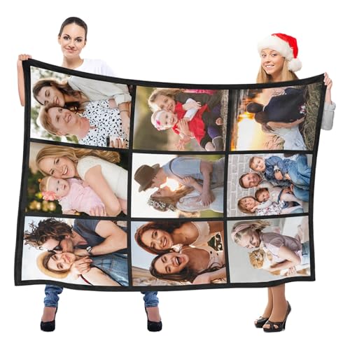 Image of inkArts Custom Blanket with Photo, Personalized Blanket, Customized Photo Blankets, Customizable Picture Blankets, Anniversary Photo Gifts for Women Men Her Him Mom Dad Baby Kid Family Pet