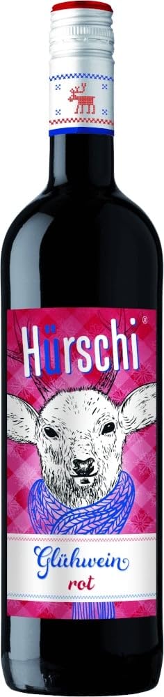 Glühwein rot Hürschi Weinhaltiges Getränk 12 x 0,75l VINELLO - 12 x Weinpaket inkl. kostenlosem VINELLO.weinausgießer