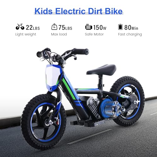 Tuiboka DNA 12 Lightweight Electric Dirt Bike For Kids,170W Racing Grade Electric Motorcycle For Ages 3-6 thumb #1