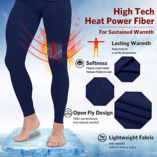 MANCYFIT Thermal Pants for Men Long Underwear Bottoms Compression Base Layer Leggings4