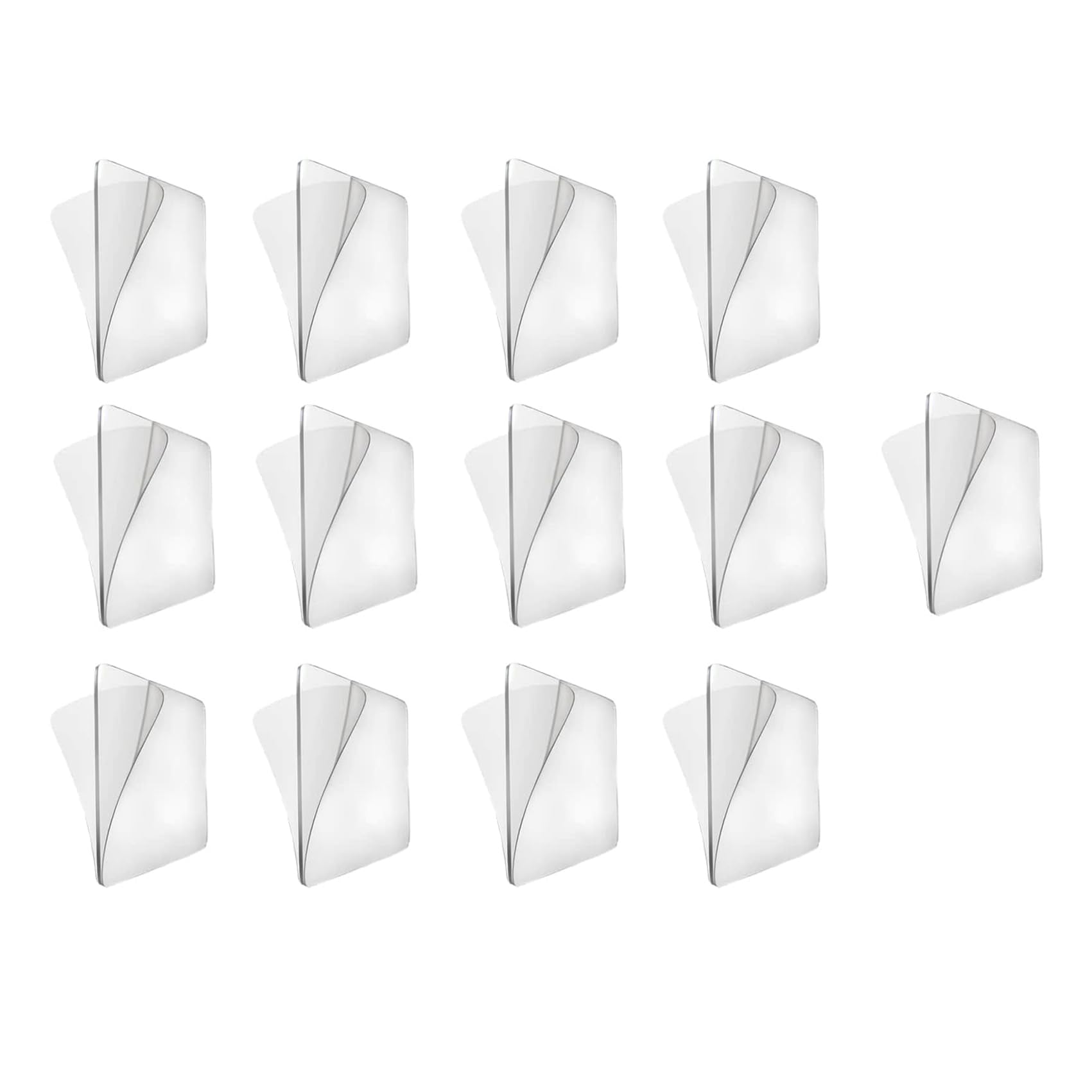 Jowxsx 10Pcs Transparent Wall Mounted Replacement Sticky Pads Shower Caddies for Kitchen Bathroom Shower Caddy Organizer Rack Holder