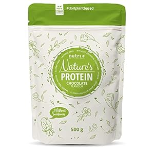 Natures Protein Powder chocolade zonder zoetstof 500g – natuurlijk eiwit proteïnepoeder zonder lactose, suiker & wei – Eiwit chocolade – natuurlijk eiwitpoeder