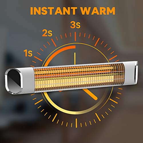 Patio-Heater-Electric-Outdoor-Infrared-Space-Heater-Wall-Mount-with-Aluminum-Alloy-Remote-Control-LED-Display-Ideal-for-Backyard-Porch-Garage-Super-Quiet-and-24H-Timer-Auto-Shut-Off-Gold-Tube-Silver