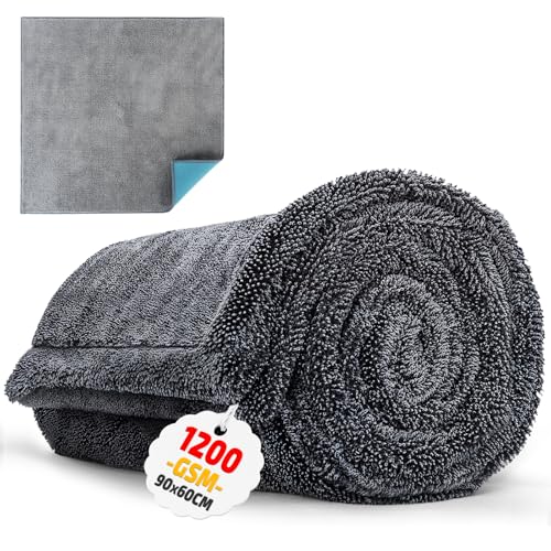 Gvoo Premium Auto Trockentuch XXL Grau