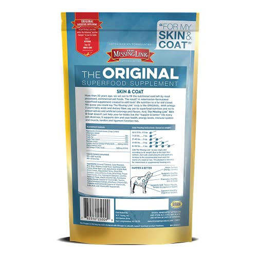 The Missing Link Skin & Coat Probiotics Superfood Supplement Powder for Dogs - Omegas 3 & 6, Fiber, Vitamin-E, Biotin… - Image 4