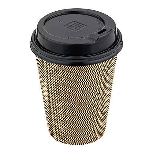 500-CT Disposable Black Lid for Coffee and Tea Cups - Fits 8-OZ, 12-OZ and 16-OZ Cups: Perfect for C - //coolthings.us