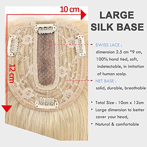 Elailite Hair Toppers For Thinning Hair Women Real Hair - Image 3