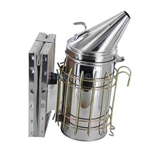 HanSemay Edelstahl Smoker Imkerei, Smoker Imkereibedarf Elektro Smoker Imkerpfeife Bienen Tool (236)