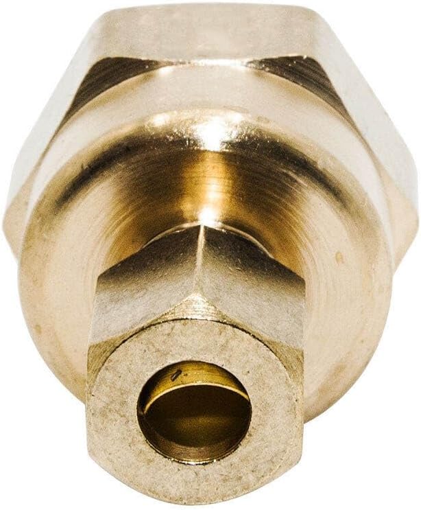 Close-up view of the FIP end of the adapter