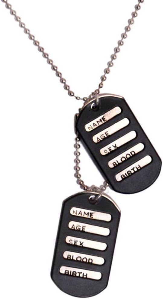 Chooz Designer Studio dog tag for men Military Dog Tag Alloy Pendant With Chain military tags for men