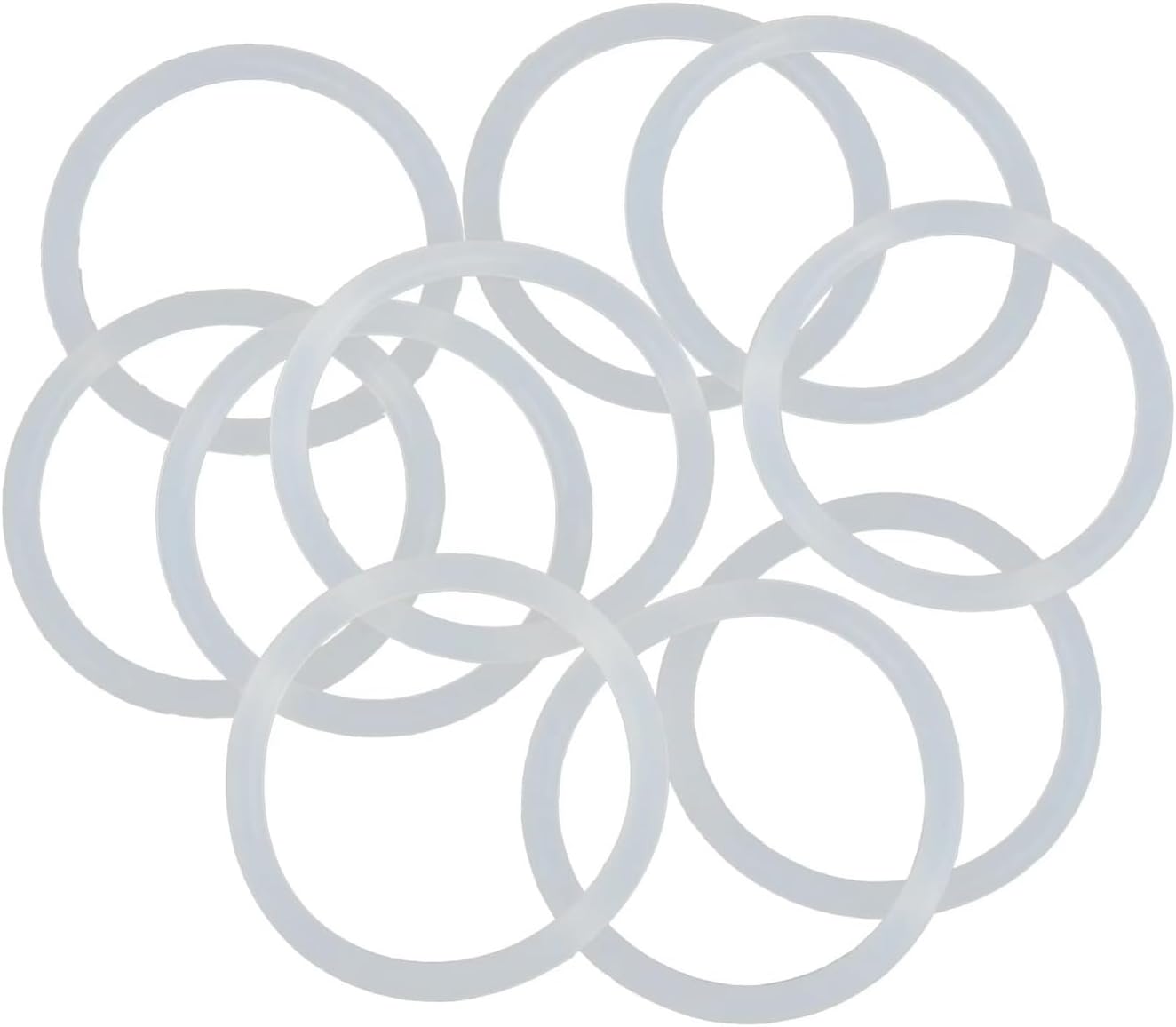 Silicone O-rings Outer Diameter 600mm, Inner Diameter 592mm, Thickness 4mm, VMQ White Round Sealing Ring Gasket,600x592x4mm