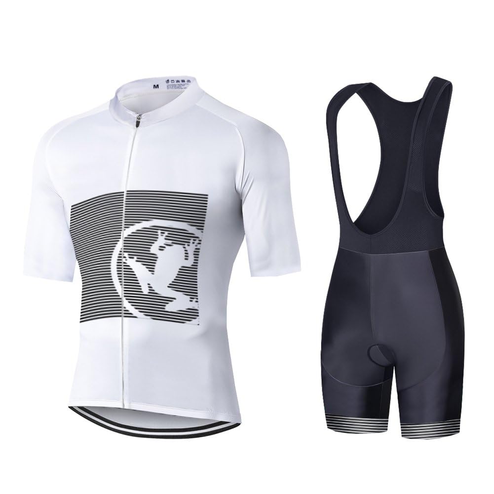 UGLY FROG Uomo Ciclismo Abbigliamento Kit Maniche Corte Jersey Set Road Bike Bib Shorts con Imbottito