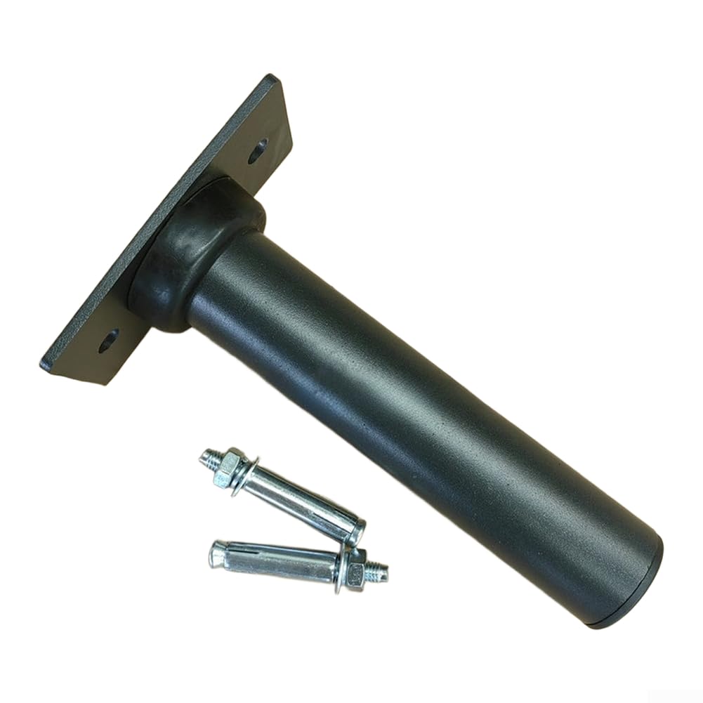 Robuste Stahl-Wandhalterung, kompatibel mit 25 mm und 50 mm Löchern für Zuhause, Fitnessstudio, Organisation, Schwarz