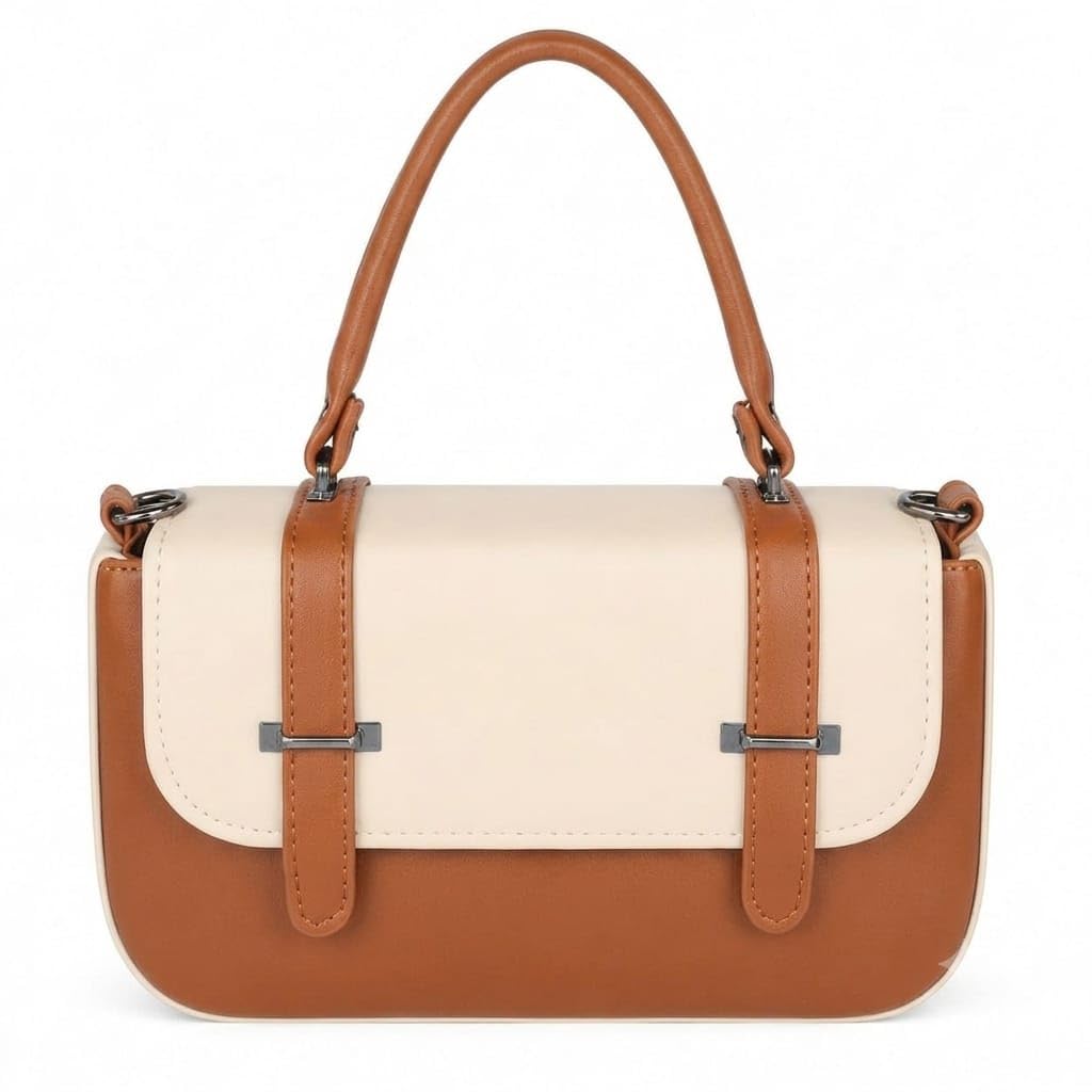 Women's PU Leather Handbag with Detachable Sling Strap | Premium Top Handle Shoulder Bag | Stylish Crossbody Purse for Office, Party, Travel & Daily Use | Medium Satchel Handbag-image-41