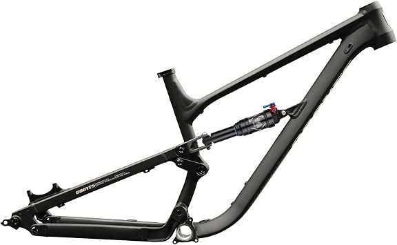 27.5er 29er Full Suspension Mountain Bike Boost Frame 15/16.5/18inch DH/AM/Enduro Aluminum Alloy Soft Tail Frame 160mm Travel 12148mm Thru-Axle With Rear Shock AbsorberMatte Black,27.5*18in