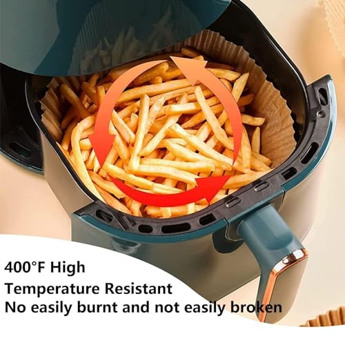 Image of TAGPR 100 PCS Air Fryer Paper Sheets Disposable Oil-Proof Parchment Liners Non-Stick Round Paper for Air Fryer, Baking, Frying, Cooking, Roasting & Microwave Use (Round 8inch | 100pcs)