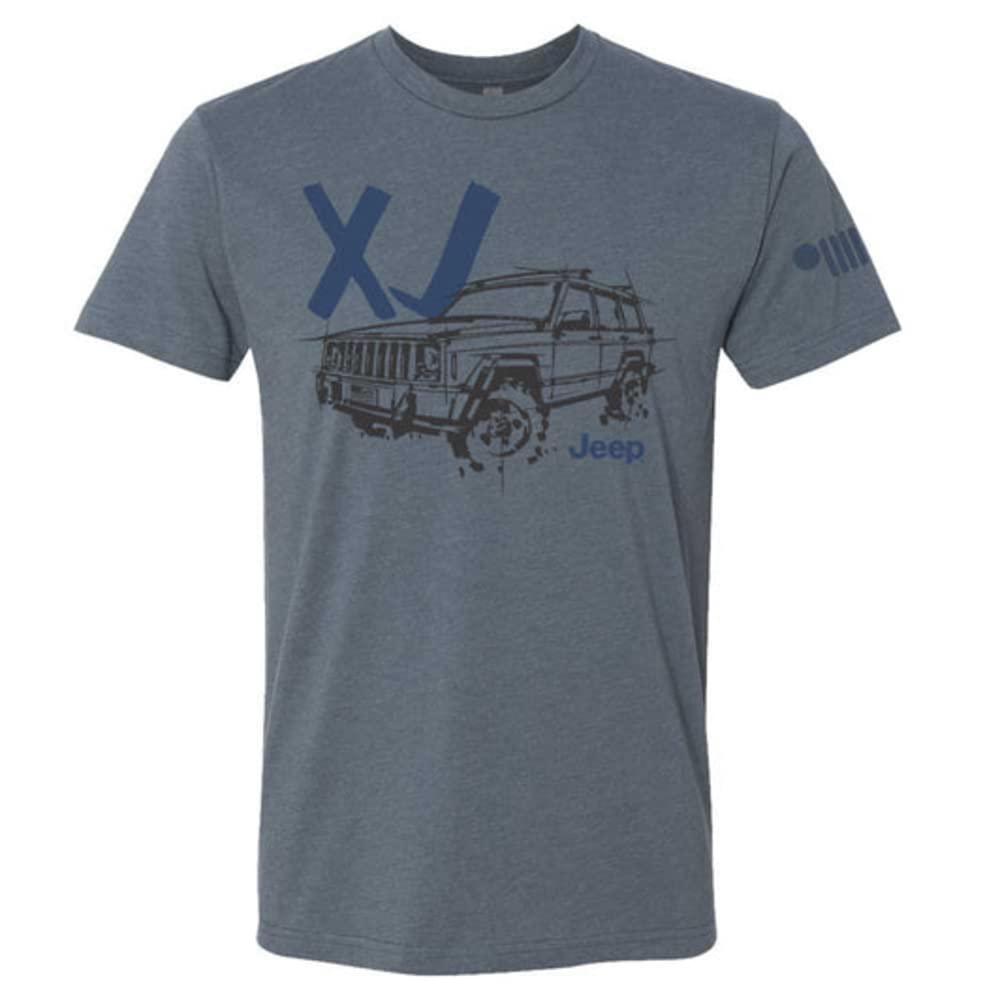 Jeep Mens Wrangler XJ - LDD Series - Triblend Indigo Blue T-Shirt