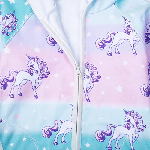 QPANCY Girls Fleece Jackets Zip Up Hoodie Kids Fall Winter Warm Sweatshirts Clothes with Pockets4