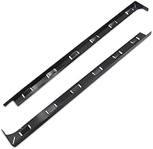 Jvaqkirc Stove Gap Covers,Kitchen Stove Gap Filler,Seals Spills Between Stovetop and Counter, Aluminum Stove Counter Gap Covers Black,Heat Resistant & Easy Clean,23.6 inch, Suitable for 2-13mm Gap