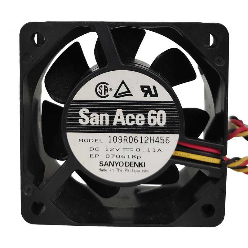 San Ace 60 109R0612H456 DC12V 0.11A 60 * 60 * 25mm Cooling Fan