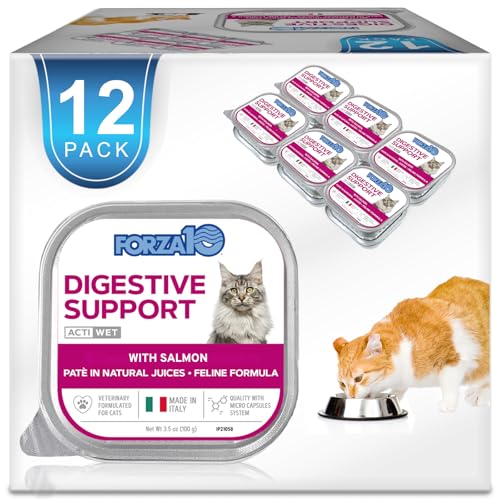 Forza10 - Cat Food, Vet-Approved Digestive Wet Cat Food, Salmon