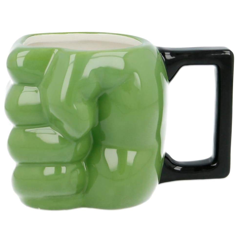 Hulk Marvel Avengers Keramik Tasse 3D Mug Muster Tasse 430ml dreidimensionale Figur Kinder Frühstücksschale zum Sammeln