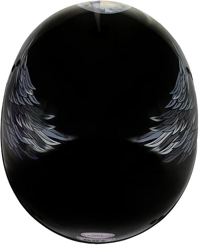 Miniatura 5 de Hot Leathers HLT68 'Eagle' Black Advanced DOT - Casco de motocicleta para hombres y mujeres