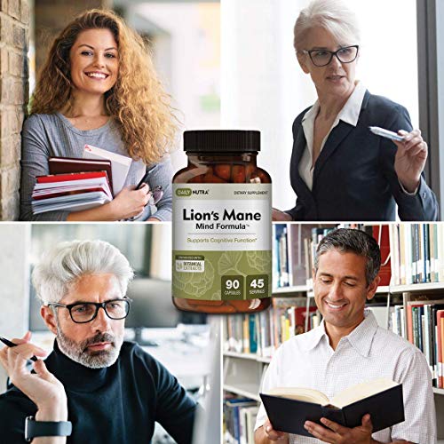 Dailynutra Lion’s Mane Mind Formula - Nootropic Supplement For Cognitive Brain Health | Organic Mushroom Extract With Bacopa, Gingko, And Gota Kola (90 Capsules) #TOP6