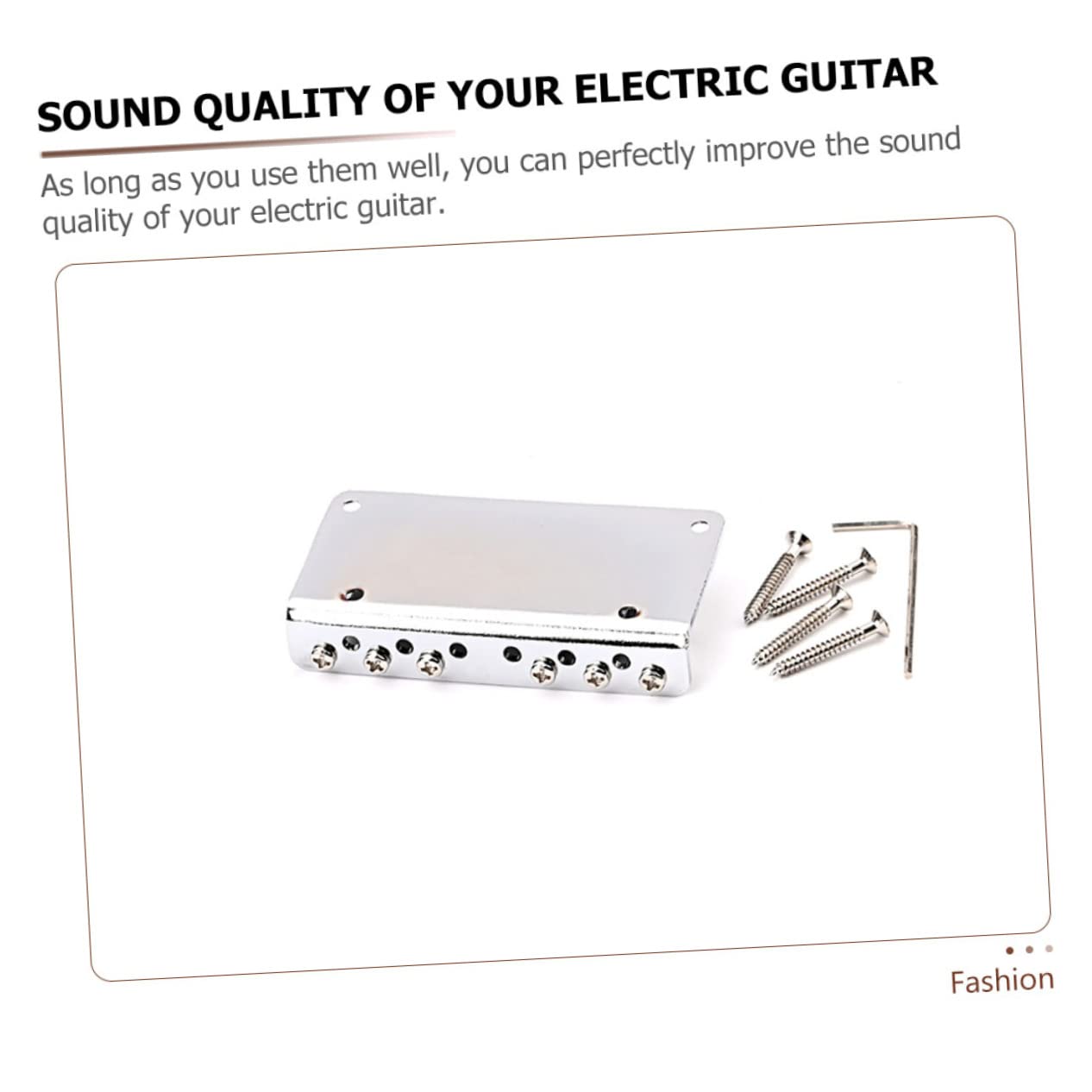 ifundom 3sets Ponte Per Chitarra Elettrica Corde Sella Accessorio Cromato Per Strumenti Musicali Migliora Suono e La Giocabilità