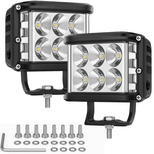 Lampe de travail LED double face Willower 60W pour conduite hors route et brouillard x2