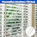 125 Pcs Shutter Repair Kit Plantation Shutters Pins for Windows Inside Outside Louvers Staples Replacement for Windows Tools Supplies Tilt Rod Louvers Staples Parts, Two Sizes Mixed