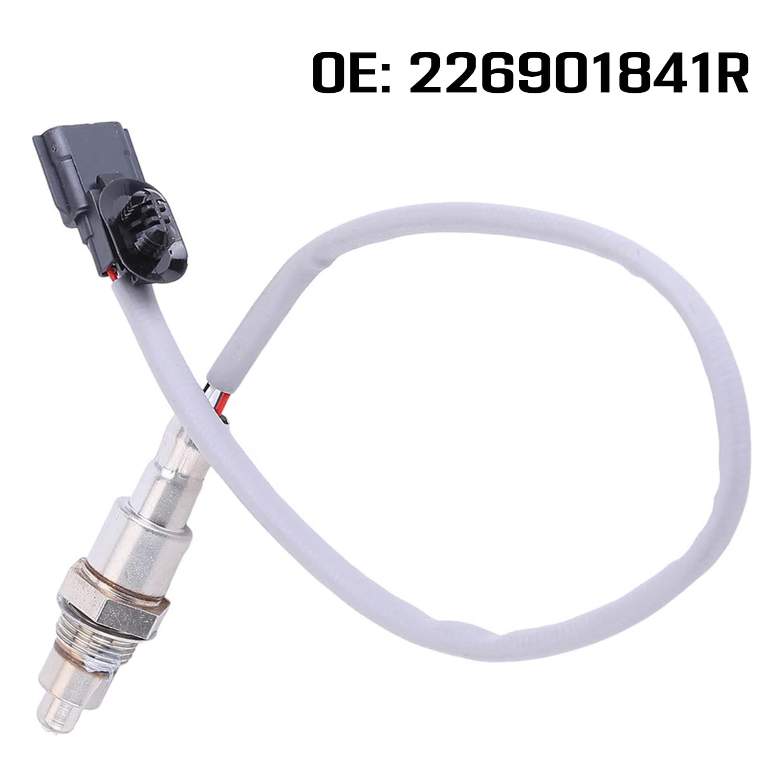 Sensore di ossigeno O2 sonda lambda 226901841R compatibile con Renault Megane per Dacia Dokker per Nissan Juke F15 Pulsar Qashqai per Smart Forfour, sostituisce OE n. 226A41772R 0258030313