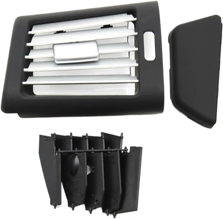 Automotive Air Conditioning Vents Fit for Benz W251 2009-2018 R300 R320 R350 R400 R500 Front Rear Fresh Air Conditioner Chromed Vent Outlet Grille Cover Nice-Looking(Black Rear)