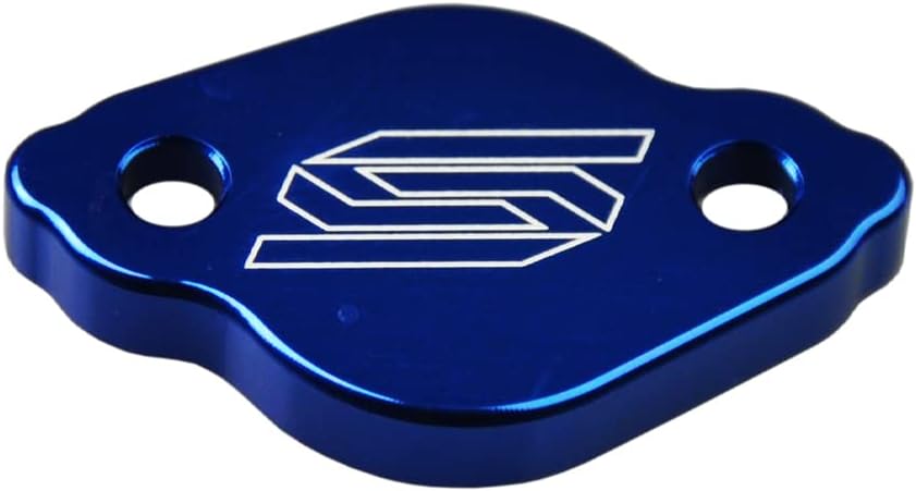 SCAR Rear Brake Reservoir fluid Cap Cover Compatible with YAMAHA 65 125 250 450 YZ YZX YZF WR WRF WRX XT TRICKER SEROW 03-25 FANTIC HUSABERG - Blue