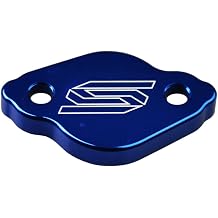 SCAR Rear Brake Reservoir fluid Cap Cover Compatible with YAMAHA 65 125 250 450 YZ YZX YZF WR WRF WRX XT TRICKER SEROW 03-25 FANTIC HUSABERG - Blue