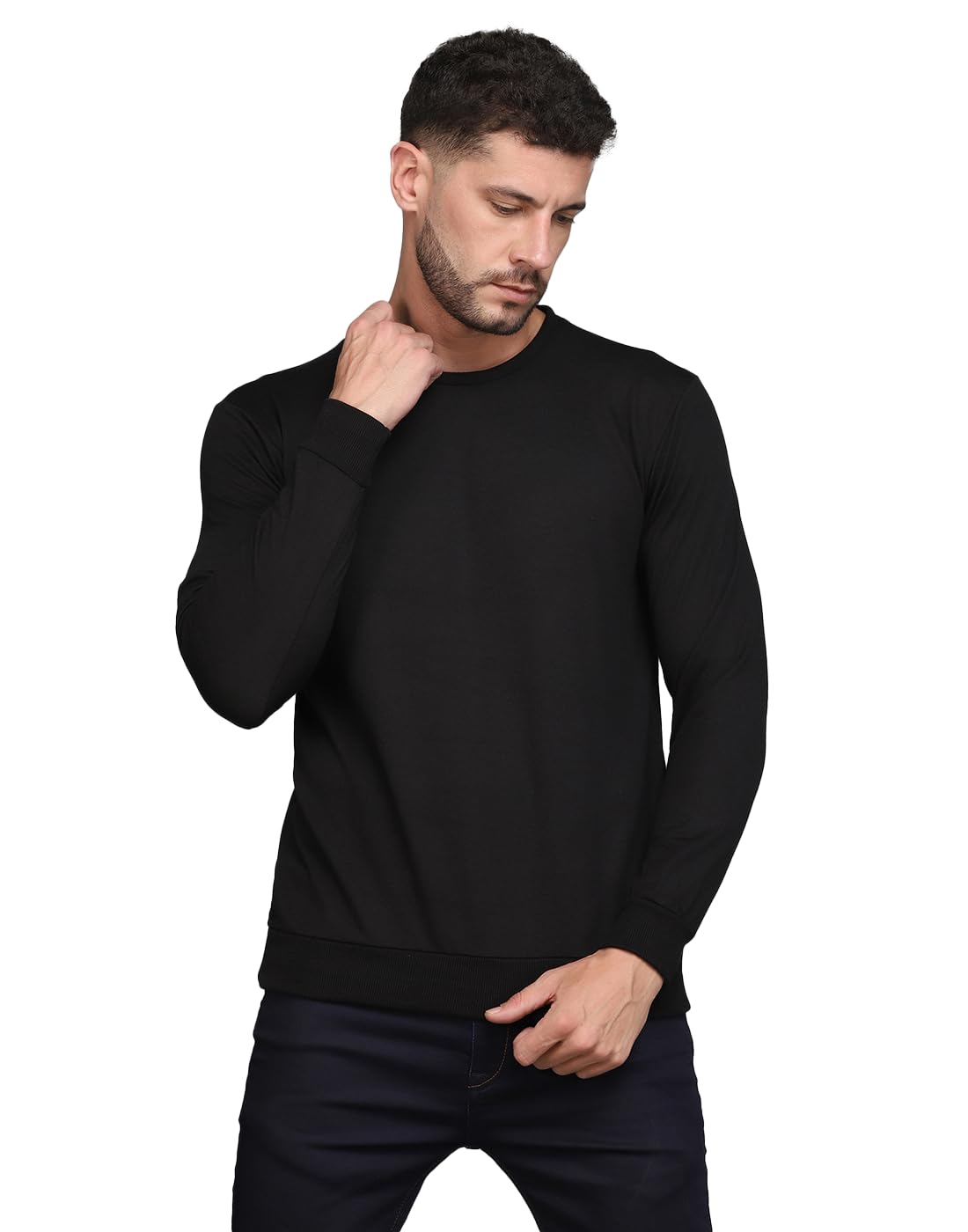 INKKR Men's Solid Full Sleeve Sweatshirt-picture-42