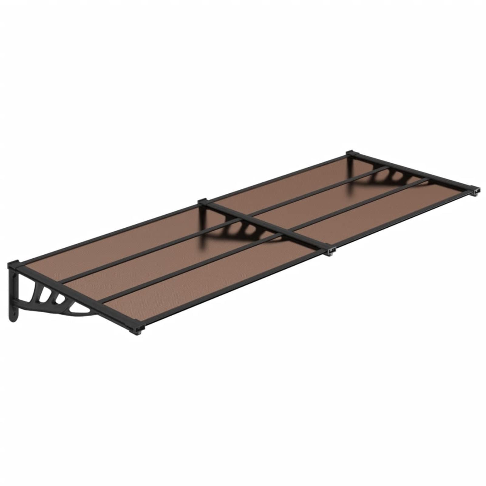 ARKEM Marquesina de Puerta policarbonato Negro 239x90 cm Toldo para Puertas