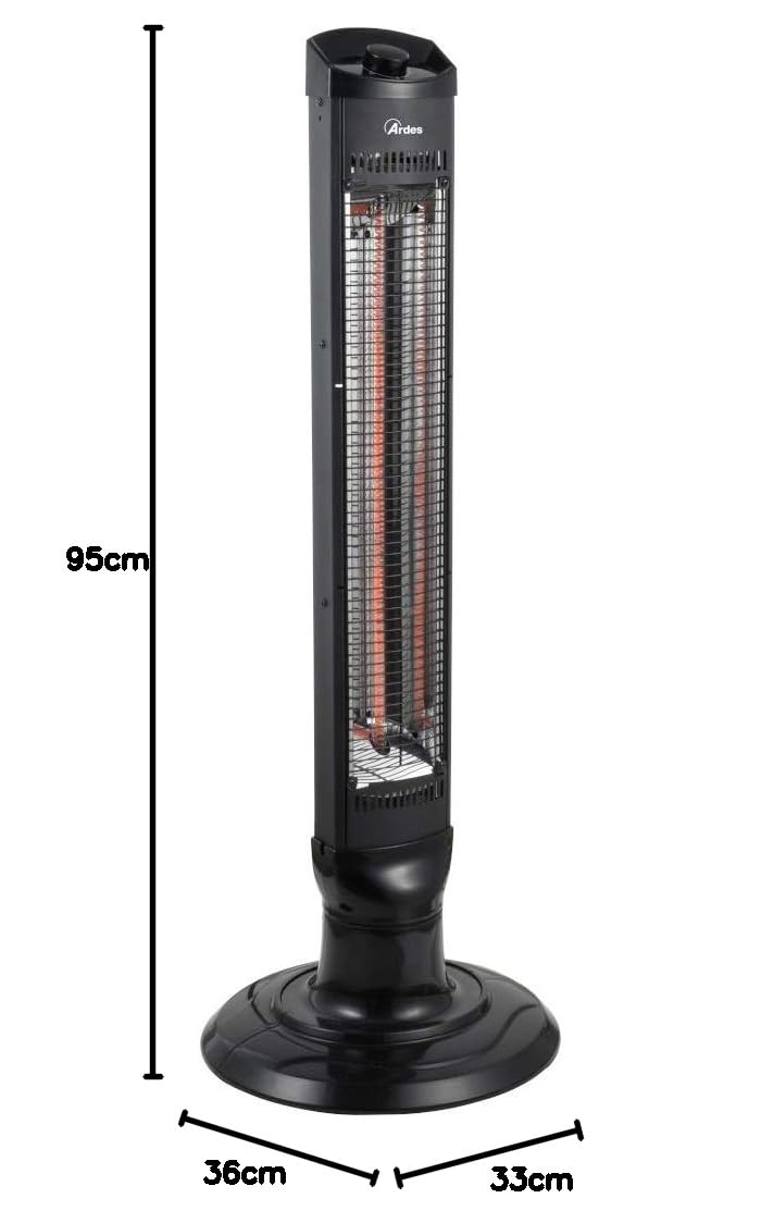 Stufetta elettrica Ardes AR4B03 - Interno - 1000 W - Riscaldatore ambiente elettrico a infrarossi -