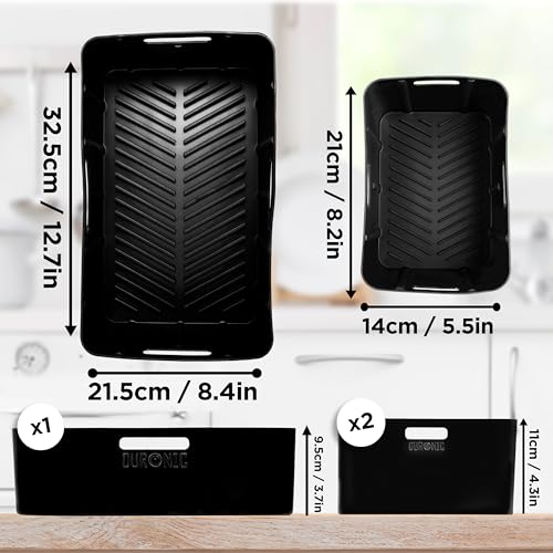 Pack 3 Moules silicone plats Duronic AFL3