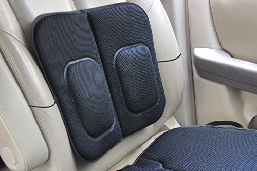 Skwoosh Lumbar Back Cushion to Reduce Back Pain with Gel and Breathable Mesh | Orthopedic Therapeutic Design to Support Lower Back