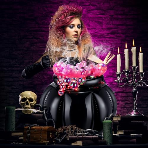 Chaudrons à bulles gonflables Halloween grand format noir
