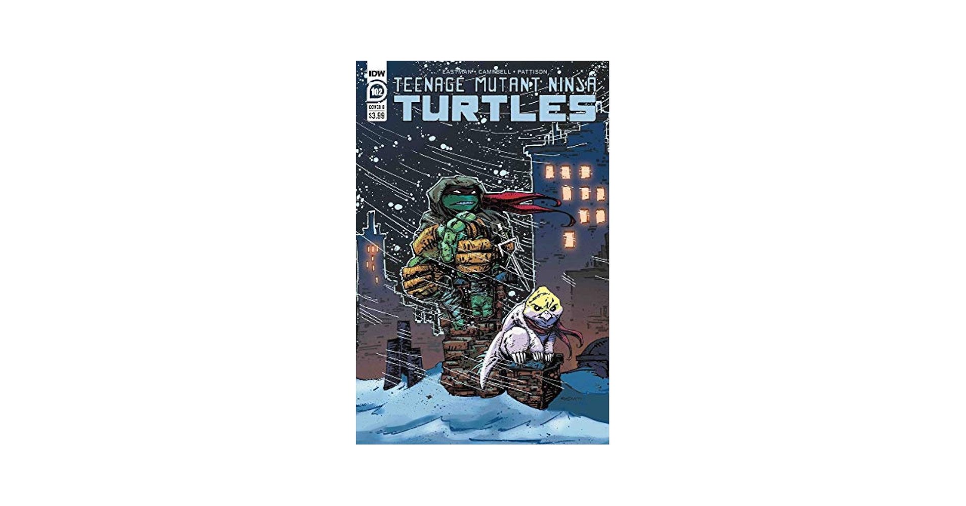 TMNT) TEENAGE MUTANT NINJA TURTLES ONGOING #102 COVER B