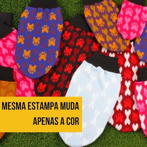 Kit 5 Roupa Roupinha Pet Cachorro Gato Porte Pequeno Filhote Mini Tricot Lã Quentinha Confortável