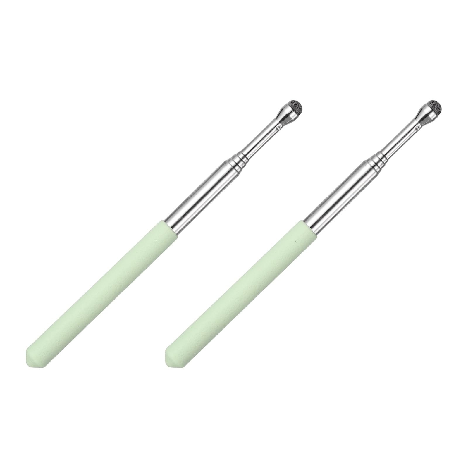PATIKIL 2 PCS Pointer Finger Stick, Teacher Finger Pointer Stick Retractable Touch Screens Whiteboard Presenters Extendable Telescopic for Classroom Teacher, Green