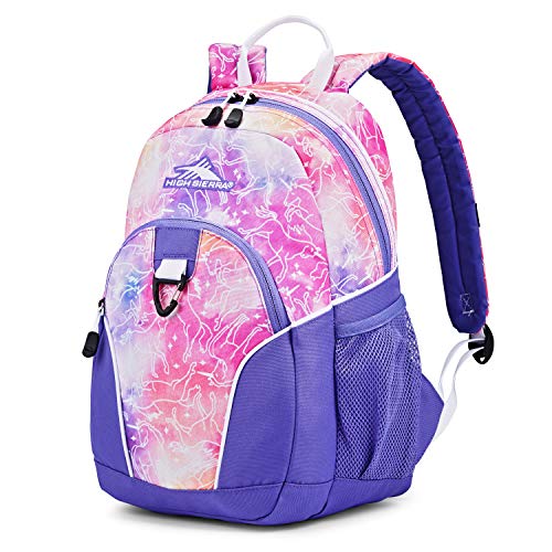 High Sierra Mini Loop Backpack, Unicorn Clouds/Lavender/White, One Size
