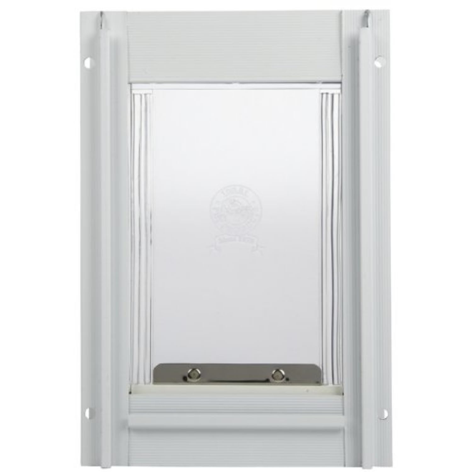 Deluxe Aluminum Door with Telescoping Frame, Super Large, 15" x 20" Flap Size, White