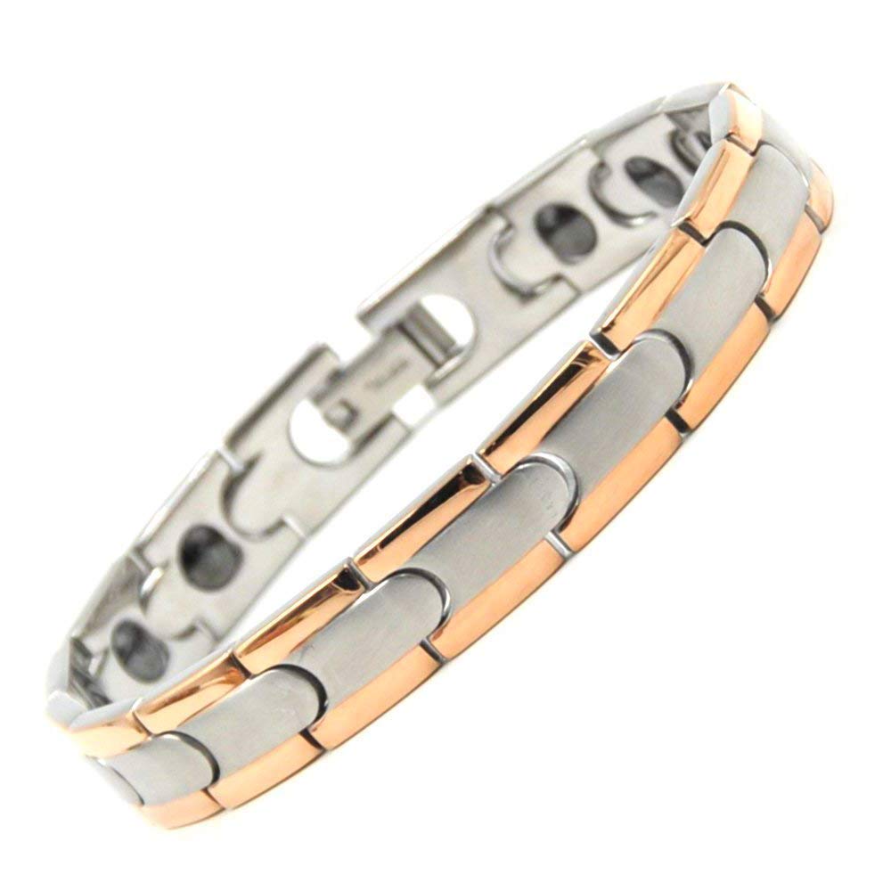 ゲルマニウム　ブレスレット 純チタン ゲルマニウムブレスレット シルバー Titanium チタン
