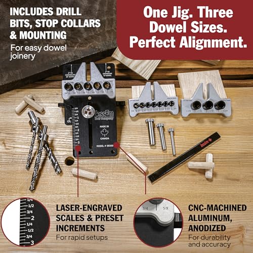 Image of JessEm 08350MK Dowelling Jig Master Kit Precision Woodworking Joinery Tools